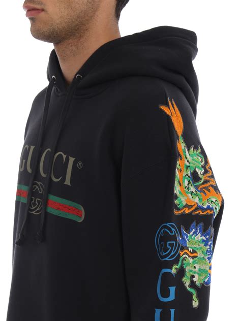 gucci dragon hoodie embroidered